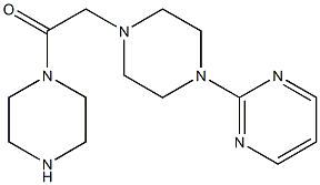 2-[4-(2-oxo-2-piperazin-1-ylethyl)piperazin-1-yl]pyrimidine Struktur