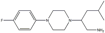 2-[4-(4-fluorophenyl)piperazin-1-yl]-4-methylpentan-1-amine Struktur