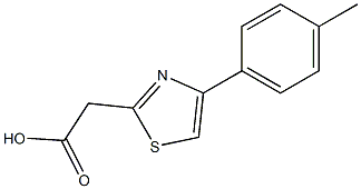 2-[4-(4-methylphenyl)-1,3-thiazol-2-yl]acetic acid Struktur