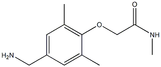 2-[4-(aminomethyl)-2,6-dimethylphenoxy]-N-methylacetamide Struktur