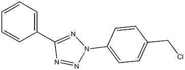 2-[4-(chloromethyl)phenyl]-5-phenyl-2H-1,2,3,4-tetrazole Struktur