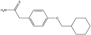 2-[4-(cyclohexylmethoxy)phenyl]ethanethioamide Struktur