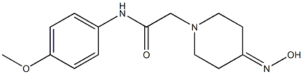 2-[4-(hydroxyimino)piperidin-1-yl]-N-(4-methoxyphenyl)acetamide Struktur