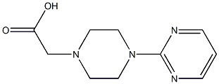 2-[4-(pyrimidin-2-yl)piperazin-1-yl]acetic acid Struktur