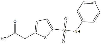 2-[5-(pyridin-4-ylsulfamoyl)thiophen-2-yl]acetic acid Struktur