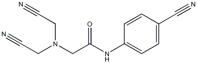 2-[bis(cyanomethyl)amino]-N-(4-cyanophenyl)acetamide Struktur