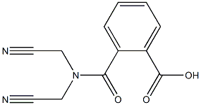 2-[bis(cyanomethyl)carbamoyl]benzoic acid Struktur