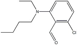 2-[butyl(ethyl)amino]-6-chlorobenzaldehyde Struktur