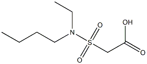 2-[butyl(ethyl)sulfamoyl]acetic acid Struktur