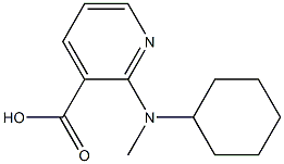 2-[cyclohexyl(methyl)amino]pyridine-3-carboxylic acid Struktur