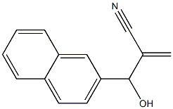 2-[hydroxy(naphthalen-2-yl)methyl]prop-2-enenitrile Struktur