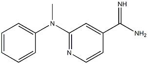 2-[methyl(phenyl)amino]pyridine-4-carboximidamide Struktur