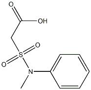 2-[methyl(phenyl)sulfamoyl]acetic acid Struktur