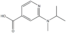 2-[methyl(propan-2-yl)amino]pyridine-4-carboxylic acid Struktur