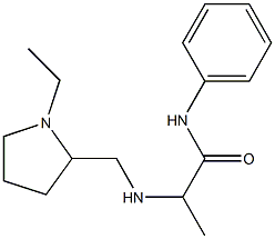 2-{[(1-ethylpyrrolidin-2-yl)methyl]amino}-N-phenylpropanamide Struktur