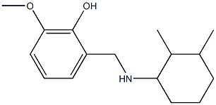 2-{[(2,3-dimethylcyclohexyl)amino]methyl}-6-methoxyphenol Struktur