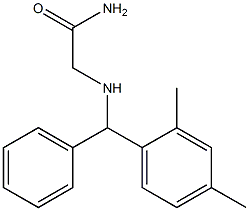 2-{[(2,4-dimethylphenyl)(phenyl)methyl]amino}acetamide Struktur