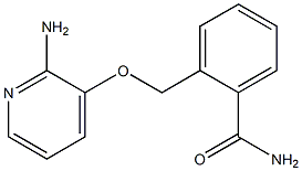 2-{[(2-aminopyridin-3-yl)oxy]methyl}benzamide Struktur