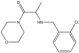 2-{[(2-chlorophenyl)methyl]amino}-1-(morpholin-4-yl)propan-1-one Struktur