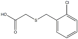 2-{[(2-chlorophenyl)methyl]sulfanyl}acetic acid Struktur