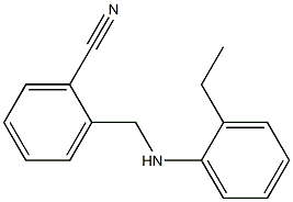 2-{[(2-ethylphenyl)amino]methyl}benzonitrile Struktur