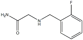 2-{[(2-fluorophenyl)methyl]amino}acetamide Struktur