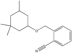 2-{[(3,3,5-trimethylcyclohexyl)oxy]methyl}benzonitrile Struktur