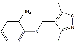 2-{[(3,5-dimethyl-1,2-oxazol-4-yl)methyl]sulfanyl}aniline Struktur