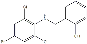 2-{[(4-bromo-2,6-dichlorophenyl)amino]methyl}phenol Struktur