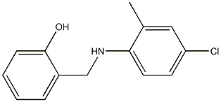 2-{[(4-chloro-2-methylphenyl)amino]methyl}phenol Struktur