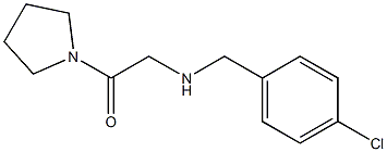 2-{[(4-chlorophenyl)methyl]amino}-1-(pyrrolidin-1-yl)ethan-1-one Struktur