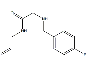 2-{[(4-fluorophenyl)methyl]amino}-N-(prop-2-en-1-yl)propanamide Struktur