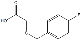 2-{[(4-fluorophenyl)methyl]sulfanyl}acetic acid Struktur