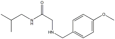 2-{[(4-methoxyphenyl)methyl]amino}-N-(2-methylpropyl)acetamide Struktur