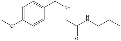 2-{[(4-methoxyphenyl)methyl]amino}-N-propylacetamide Struktur