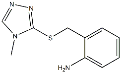 2-{[(4-methyl-4H-1,2,4-triazol-3-yl)sulfanyl]methyl}aniline Struktur