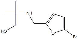 2-{[(5-bromofuran-2-yl)methyl]amino}-2-methylpropan-1-ol Struktur