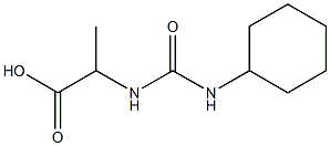 2-{[(cyclohexylamino)carbonyl]amino}propanoic acid Struktur