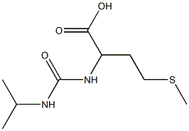 2-{[(isopropylamino)carbonyl]amino}-4-(methylthio)butanoic acid Struktur