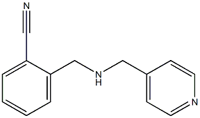 2-{[(pyridin-4-ylmethyl)amino]methyl}benzonitrile Struktur