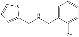 2-{[(thiophen-2-ylmethyl)amino]methyl}phenol Struktur