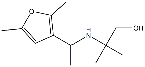 2-{[1-(2,5-dimethylfuran-3-yl)ethyl]amino}-2-methylpropan-1-ol Struktur