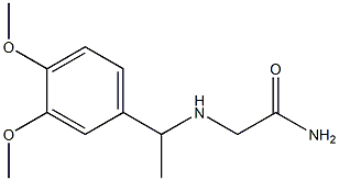 2-{[1-(3,4-dimethoxyphenyl)ethyl]amino}acetamide Struktur