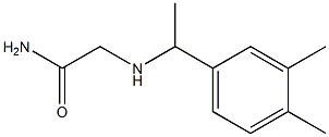 2-{[1-(3,4-dimethylphenyl)ethyl]amino}acetamide Struktur