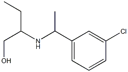 2-{[1-(3-chlorophenyl)ethyl]amino}butan-1-ol Struktur