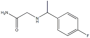 2-{[1-(4-fluorophenyl)ethyl]amino}acetamide Struktur