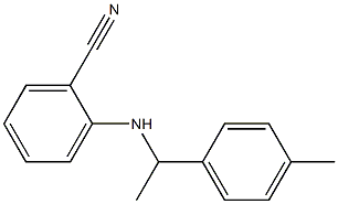 2-{[1-(4-methylphenyl)ethyl]amino}benzonitrile Struktur