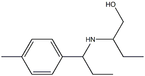 2-{[1-(4-methylphenyl)propyl]amino}butan-1-ol Struktur