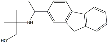 2-{[1-(9H-fluoren-2-yl)ethyl]amino}-2-methylpropan-1-ol Struktur