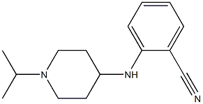 2-{[1-(propan-2-yl)piperidin-4-yl]amino}benzonitrile Struktur